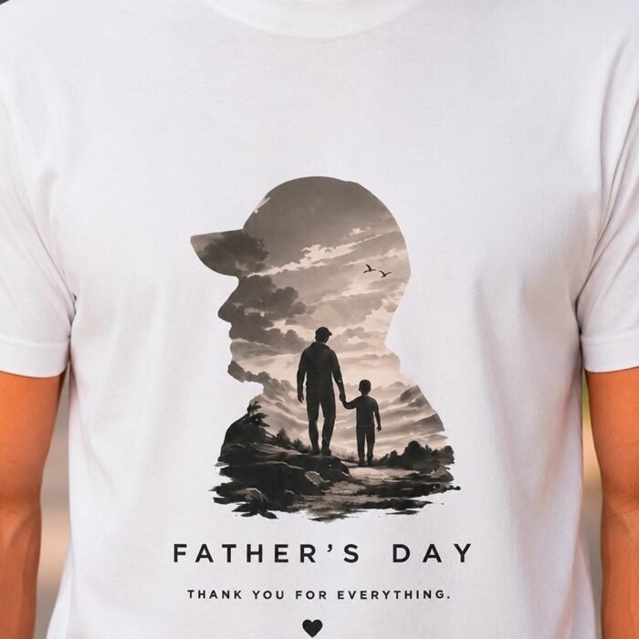 Father's Day Double Exposure Graphic Tee