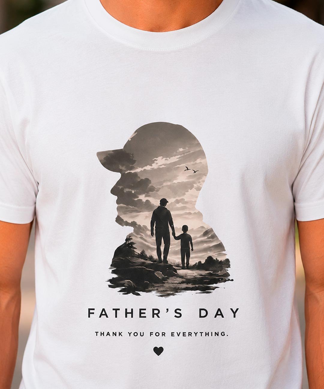 Father's Day Double Exposure Graphic Tee